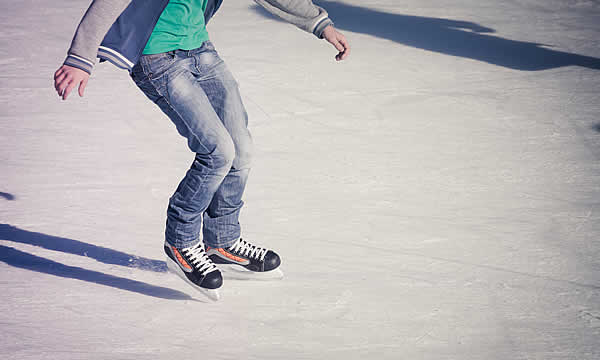 Ice skating San Vigilio